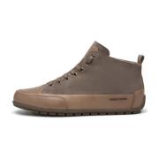 Leather and suede sneakers MID Uomo Candice Cooper , Gray , Heren