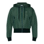 Sweatshirt met monogram Lacoste , Green , Dames