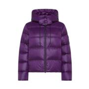 Stijlvolle Zwarte Jas Peuterey , Purple , Dames