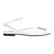 Platte schoenen Wit Ncub , White , Dames