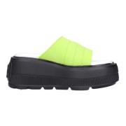 Met hak groen Casadei , Green , Dames