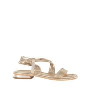 Leren Platte Sandalen Emanuelle Vee , Yellow , Dames