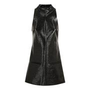 Zwarte Korte Jurk voor Vrouwen Courrèges , Black , Dames