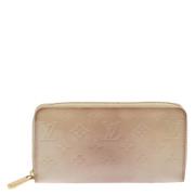 Pre-owned Leather wallets Louis Vuitton Vintage , Beige , Dames