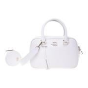 Handbag with purse in white leather Baldinini , White , Dames