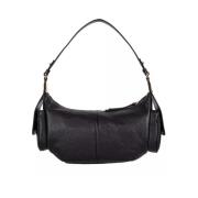 Grote leren handtas Coccinelle , Black , Dames