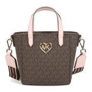 Monogram Print Schoudertas Michael Kors , Brown , Dames