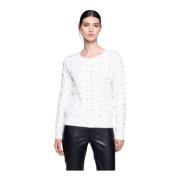 Trui met strass Silvian Heach , White , Dames