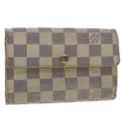 Pre-owned Canvas wallets Louis Vuitton Vintage , Beige , Dames