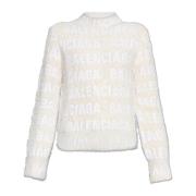 Monogram Sweater Balenciaga , Beige , Dames