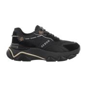 Zwarte veterschoenen voor dames Guess , Black , Dames