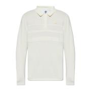 Lange mouw polo Adidas Originals , White , Heren