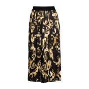 Zwarte Midi Rok voor Vrouwen Versace Jeans Couture , Multicolor , Dame...