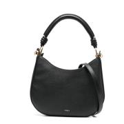 Zwarte leren Hobo handtas Furla , Black , Dames