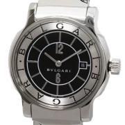 Pre-owned Metal watches Bvlgari Vintage , Black , Dames