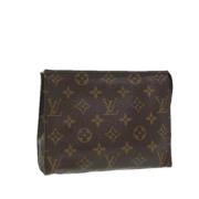 Pre-owned Canvas pouches Louis Vuitton Vintage , Brown , Dames