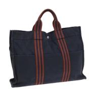 Pre-owned Canvas totes Hermès Vintage , Blue , Dames