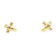 Pre-owned Metal earrings Tiffany & Co. Pre-owned , Yellow , Dames