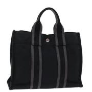 Pre-owned Canvas totes Hermès Vintage , Black , Dames