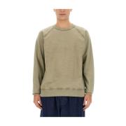 Katoenen sweatshirt voor mannen YMC You Must Create , Green , Heren