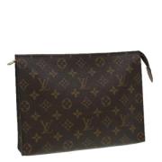 Pre-owned Canvas pouches Louis Vuitton Vintage , Brown , Dames