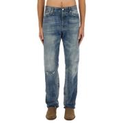 Klassieke Straight Denim Jeans Department Five , Blue , Heren