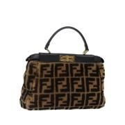 Pre-owned Canvas fendi-bags Fendi Vintage , Brown , Dames