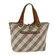 Pre-owned Canvas totes Burberry Vintage , Beige , Dames