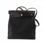 Pre-owned Leather shoulder-bags Hermès Vintage , Black , Dames