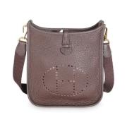 Pre-owned Leather crossbody-bags Hermès Vintage , Brown , Dames