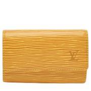 Pre-owned Leather key-holders Louis Vuitton Vintage , Yellow , Dames