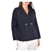 Wollen Blazer voor Vrouwen Gran Sasso , Blue , Dames