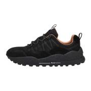 Suede and technical fabric sneakers Washi UNI Flower Mountain , Black ...