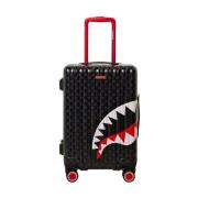 Multicolor Drip Check Shark Hardshell Carryon Sprayground , Gray , Her...