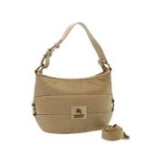 Pre-owned Nylon shoulder-bags Burberry Vintage , Beige , Dames