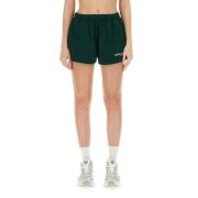 Logo Shorts voor vrouwen Sporty & Rich , Green , Dames