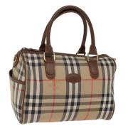 Pre-owned Canvas handbags Burberry Vintage , Beige , Dames