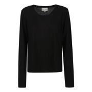 Lange mouwen top in Ava-stijl Loulou Studio , Black , Dames