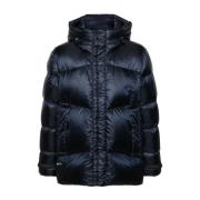 Navy Blauwe Gevoerde Winterjas Woolrich , Blue , Heren