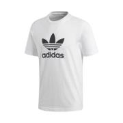 Witte Trefoil T-shirt voor mannen Adidas , White , Heren