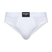 Slips met logo Dsquared2 , White , Heren