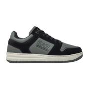 Zwarte Sneakers met EA7 Logo Emporio Armani , Black , Heren