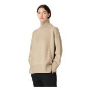 Luxe Oversized Cashmere Coltrui Massimo Alba , Beige , Dames