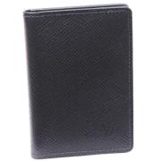 Pre-owned Canvas wallets Louis Vuitton Vintage , Black , Heren