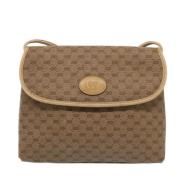 Pre-owned Leather gucci-bags Gucci Vintage , Beige , Dames