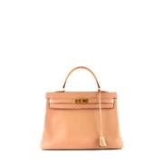 Pre-owned Leather totes Hermès Vintage , Pink , Dames