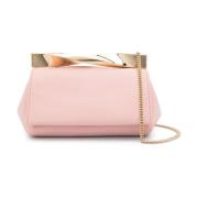 Mini Twist Clutch Aquazzura , Pink , Dames