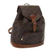 Pre-owned Canvas backpacks Louis Vuitton Vintage , Brown , Dames