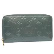 Pre-owned Leather wallets Louis Vuitton Vintage , Gray , Dames