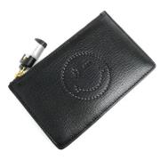 Pre-owned Leather wallets Anya Hindmarch Pre-owned , Black , Dames